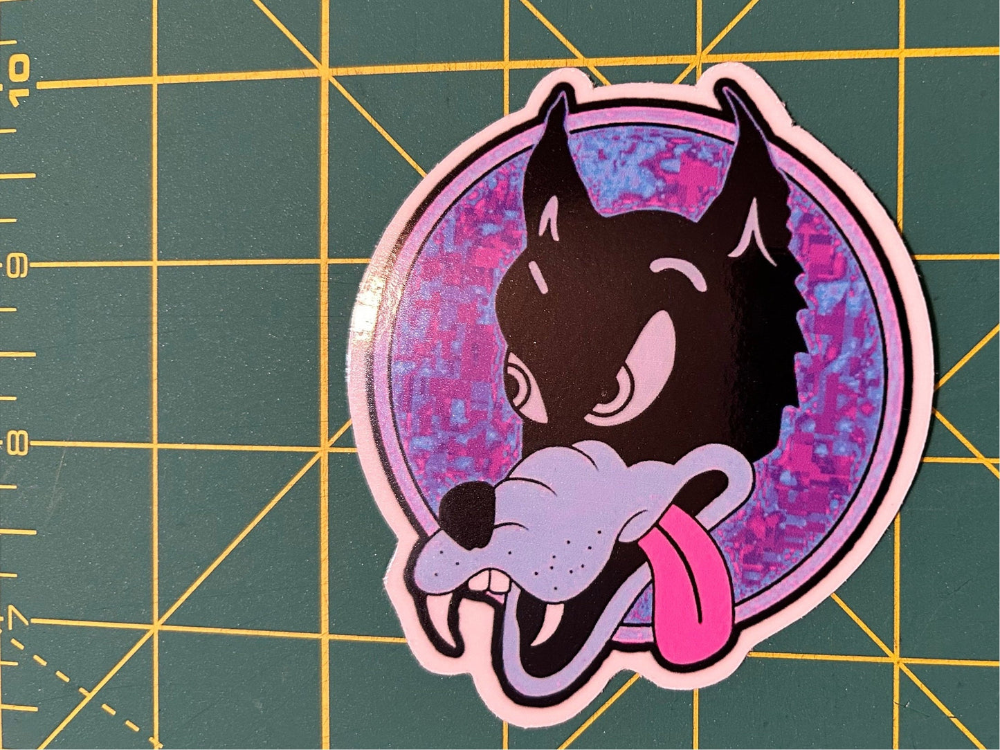 Grateful Dead Dire Wolf Sticker Purple
