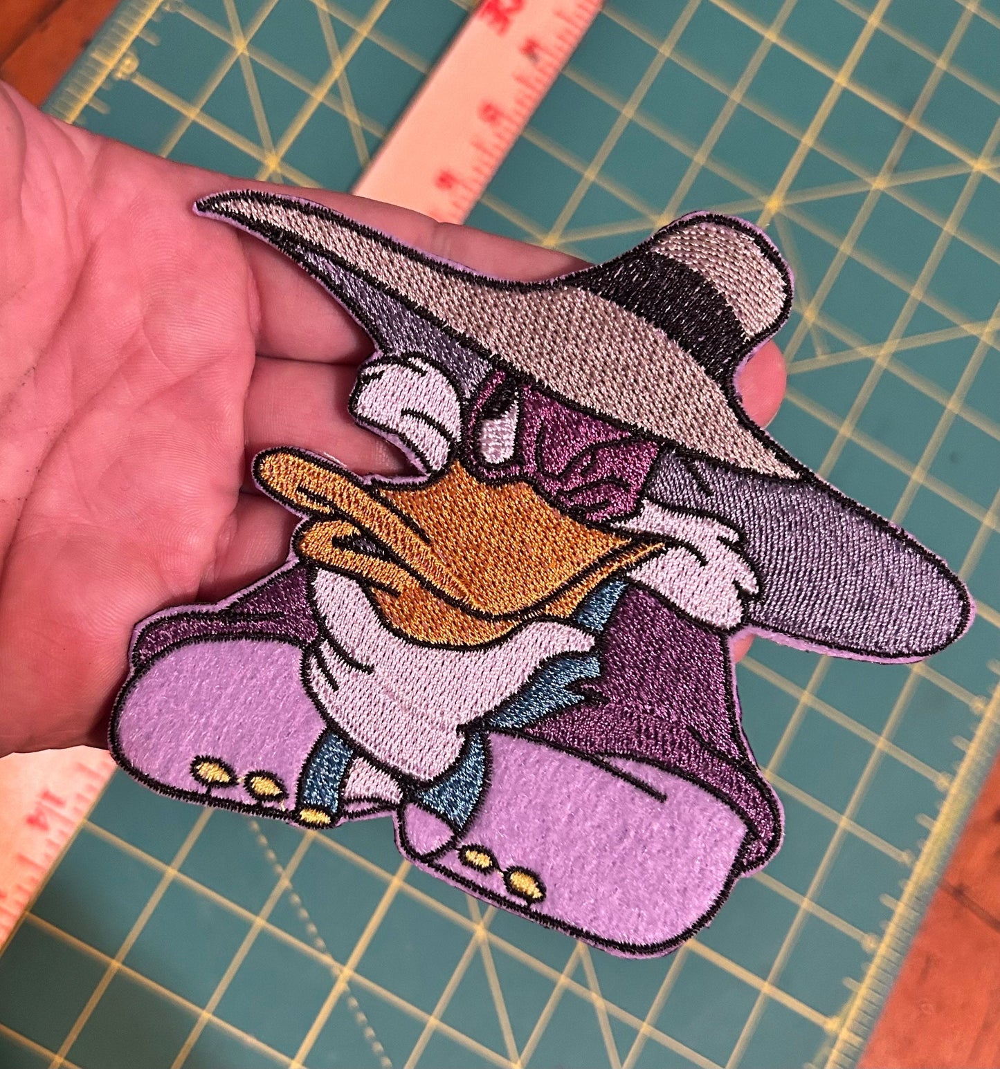 Darkwing Duck Sew On Iron On Patch 5” in x 4” inch
