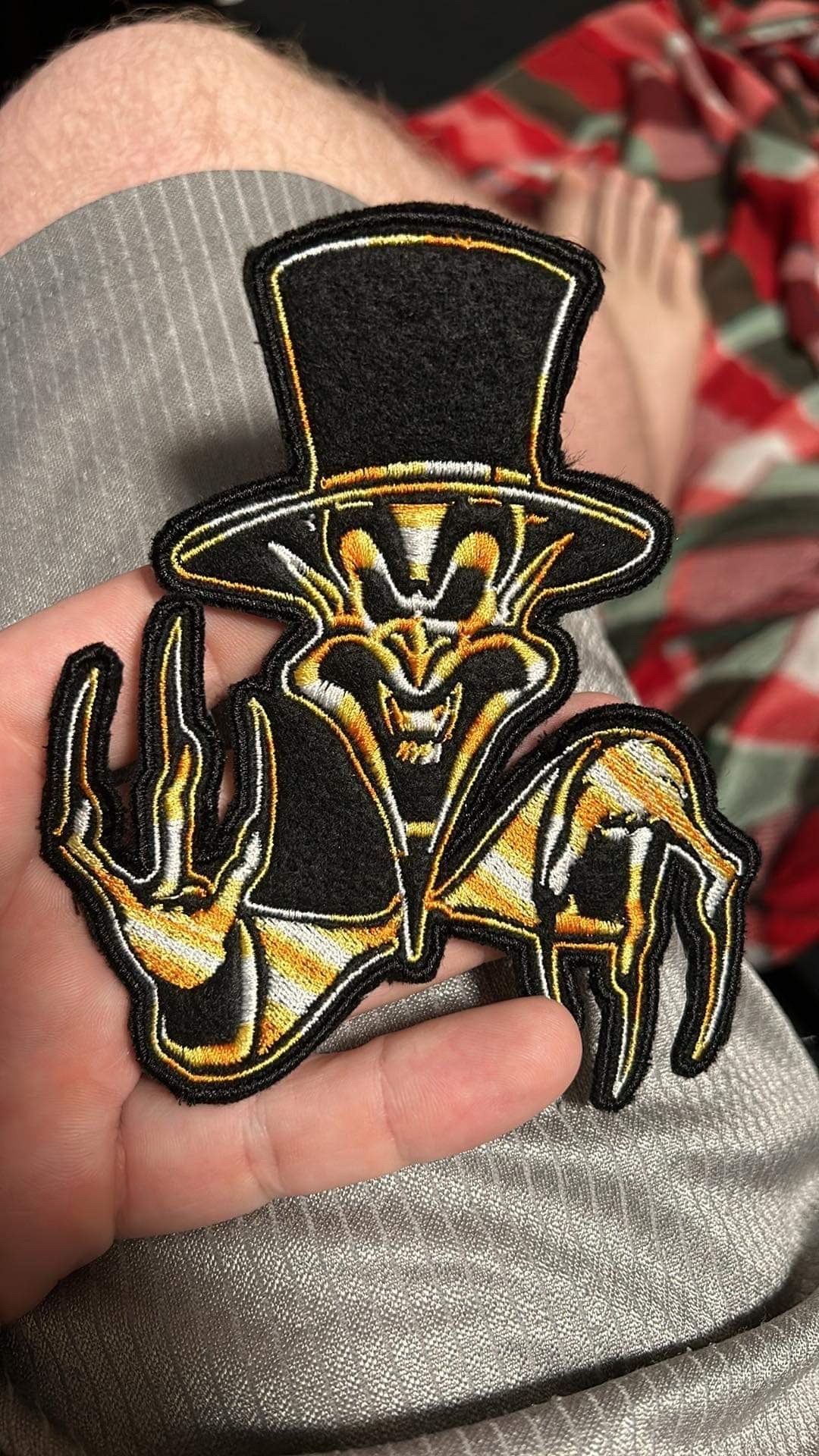 The Ringmaster ICP Patch Verigated Thread 4.5” inch by 5” inches.