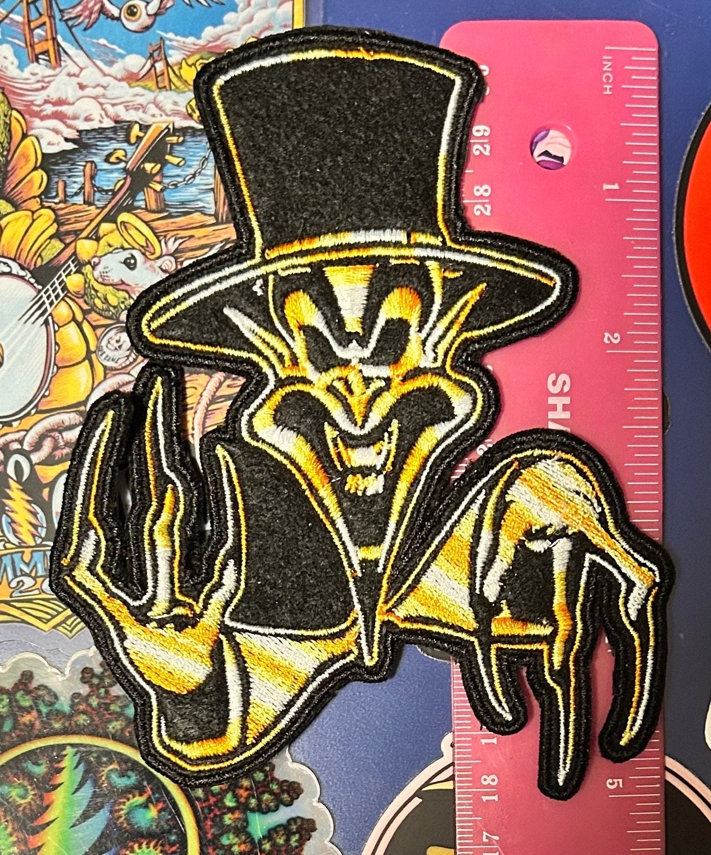 The Ringmaster ICP Patch Verigated Thread 4.5” inch by 5” inches.