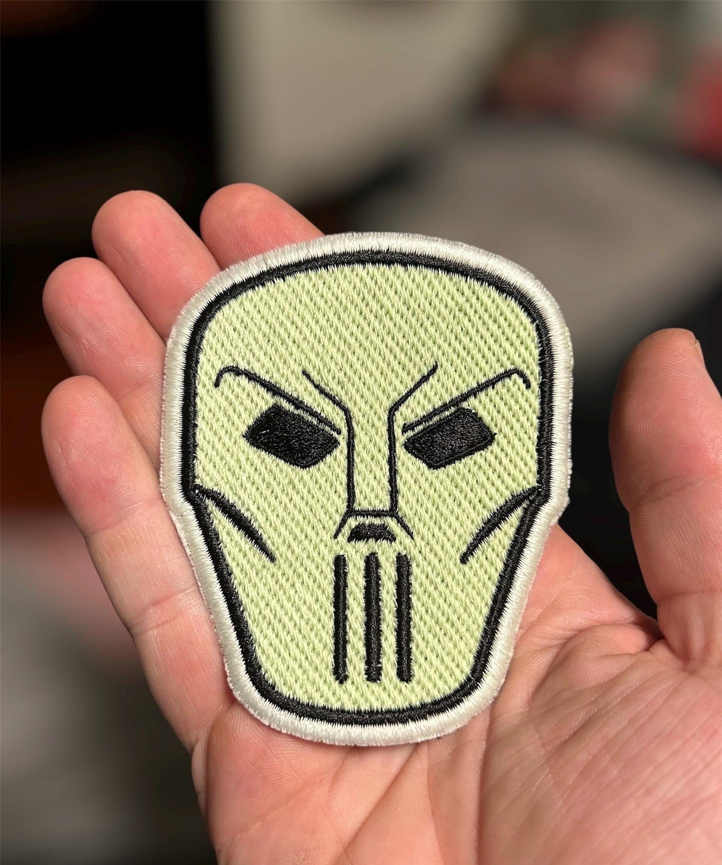 Casey Jones Iron On Patch Glow In the Dark