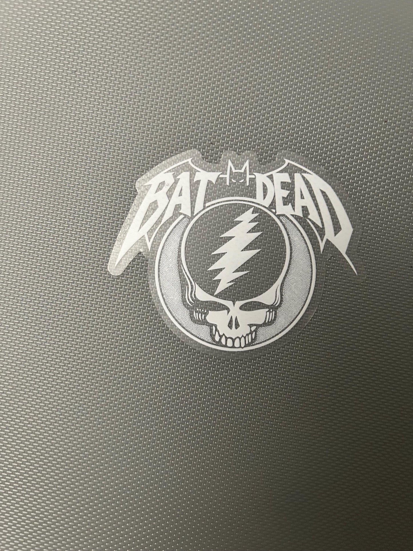 Bat Dead 3" Clear Die-Cut Grateful Dead Sticker