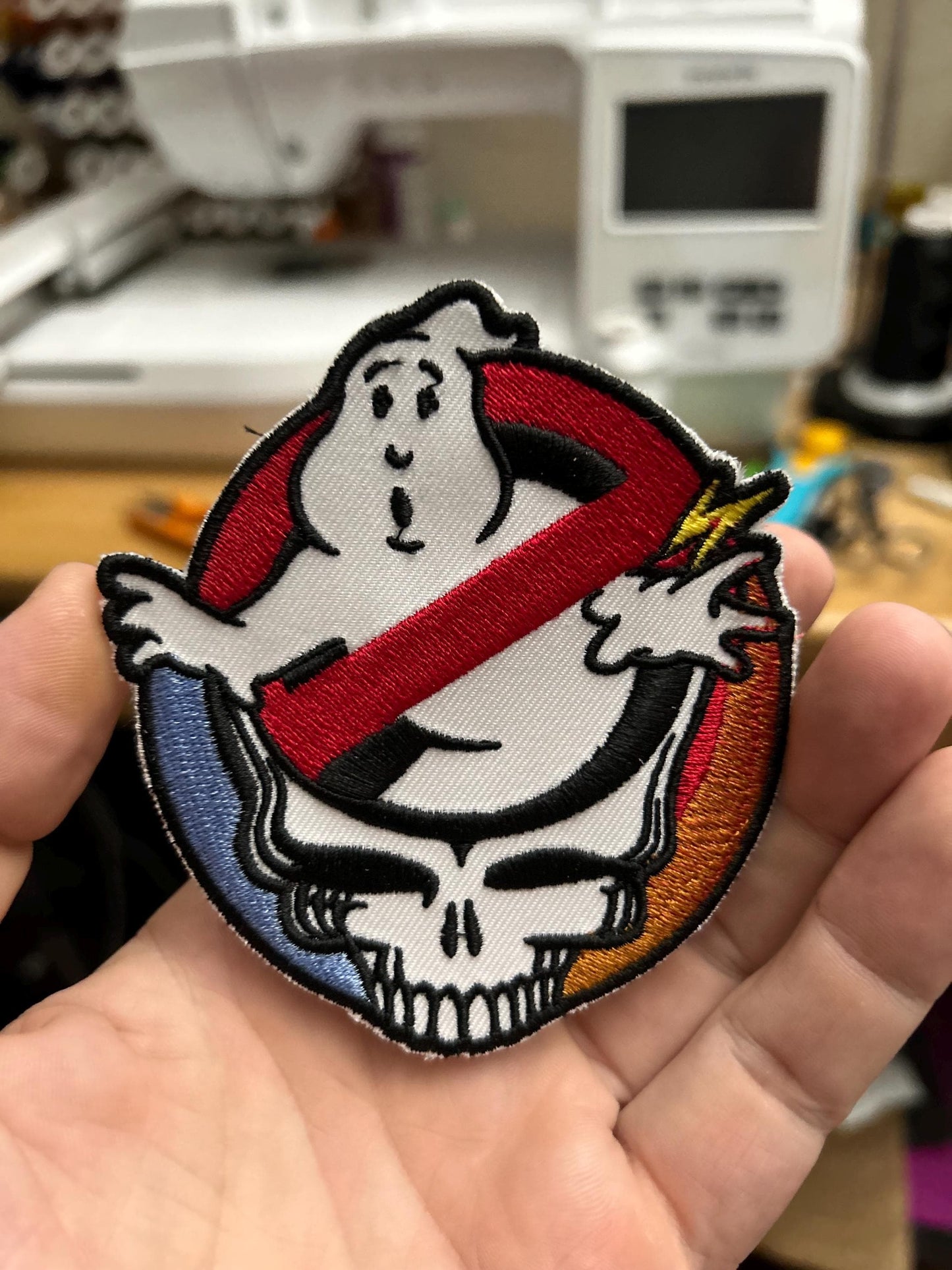 Ghost Your Face Stealie Iron On