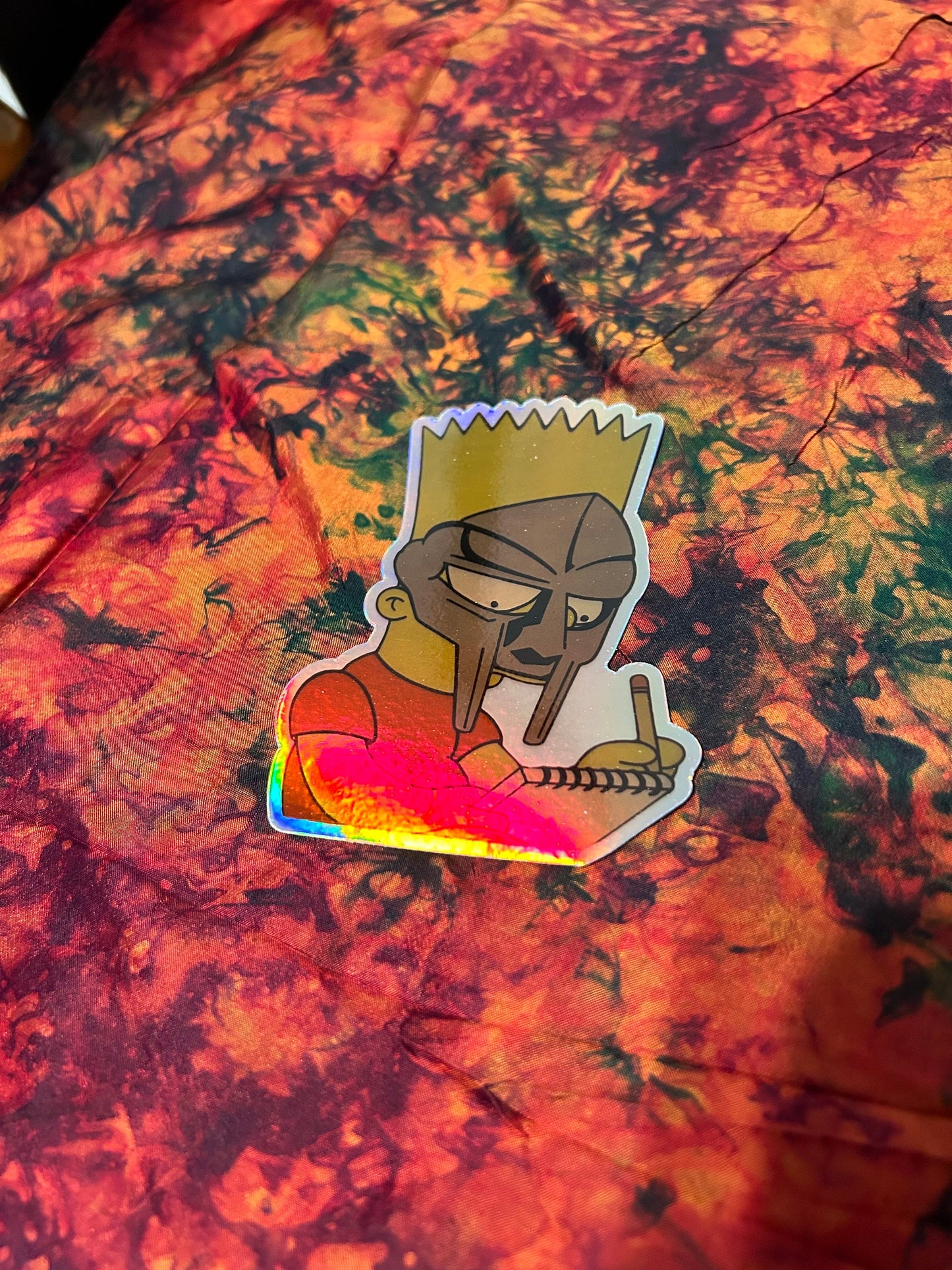 Bart Doom / MF DOOM Bart Simpson 3”x4.14” inch Holographic