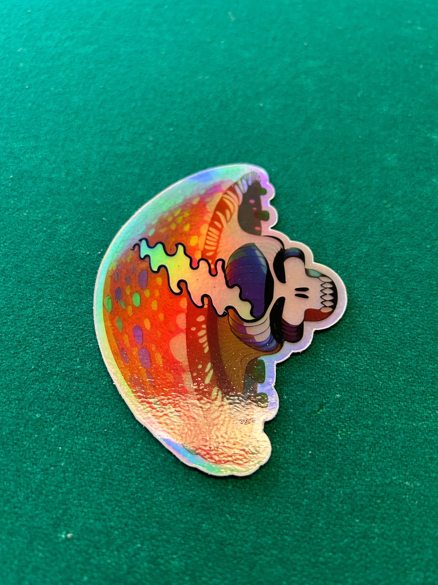 Amanita Mushroom Stealie Skull / 3”x4.24” in
