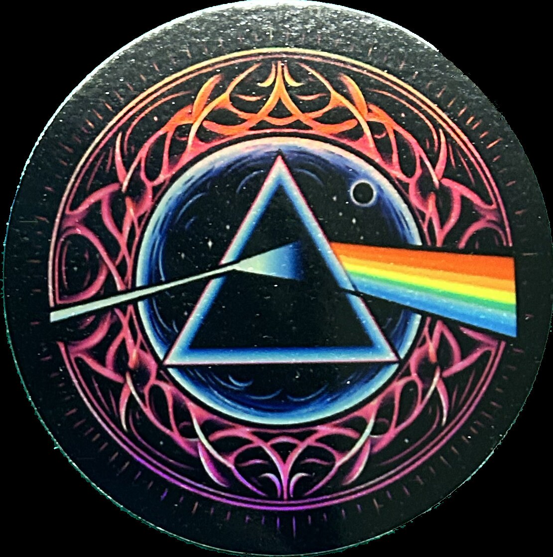 Holo Pink Floyd Prism / Dark Side Of The Moon 3” inch