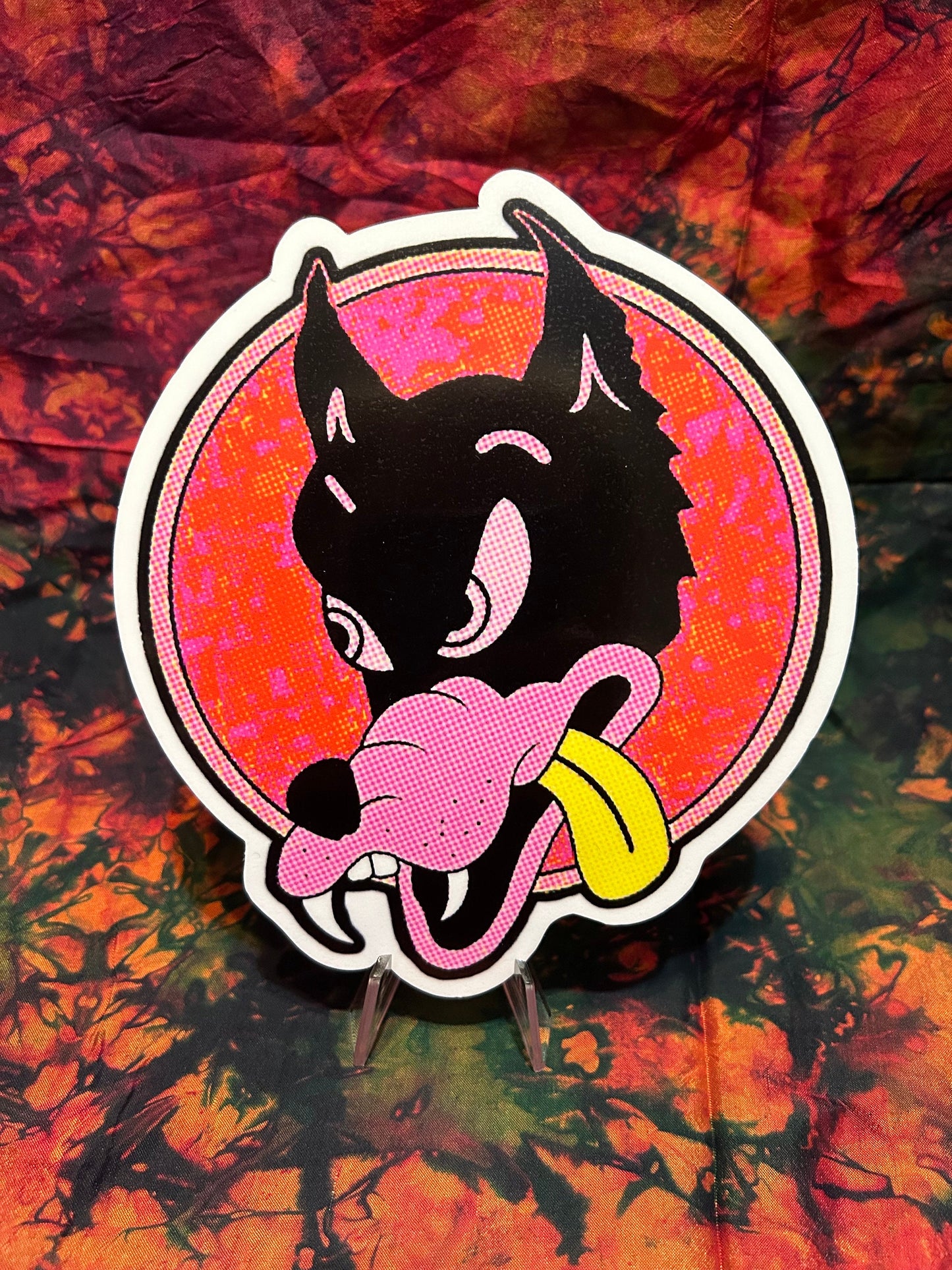 Dire Wolf Strawberry Red 6” in Pack Deal / Jerry Garcia / Grateful Dead Sticker Decal / Waterproof / UV Resistant / Bumper Sticker / Die Cut
