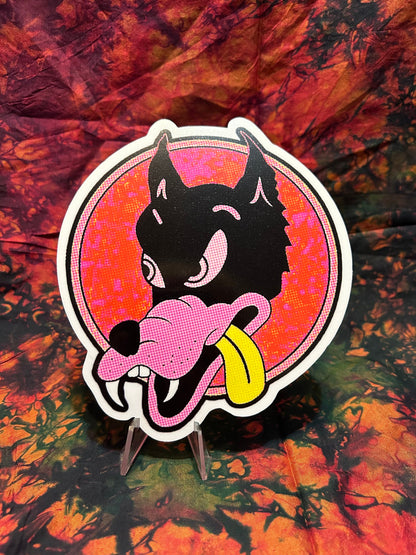 Dire Wolf Strawberry Red 6” in Pack Deal / Jerry Garcia / Grateful Dead Sticker Decal / Waterproof / UV Resistant / Bumper Sticker / Die Cut