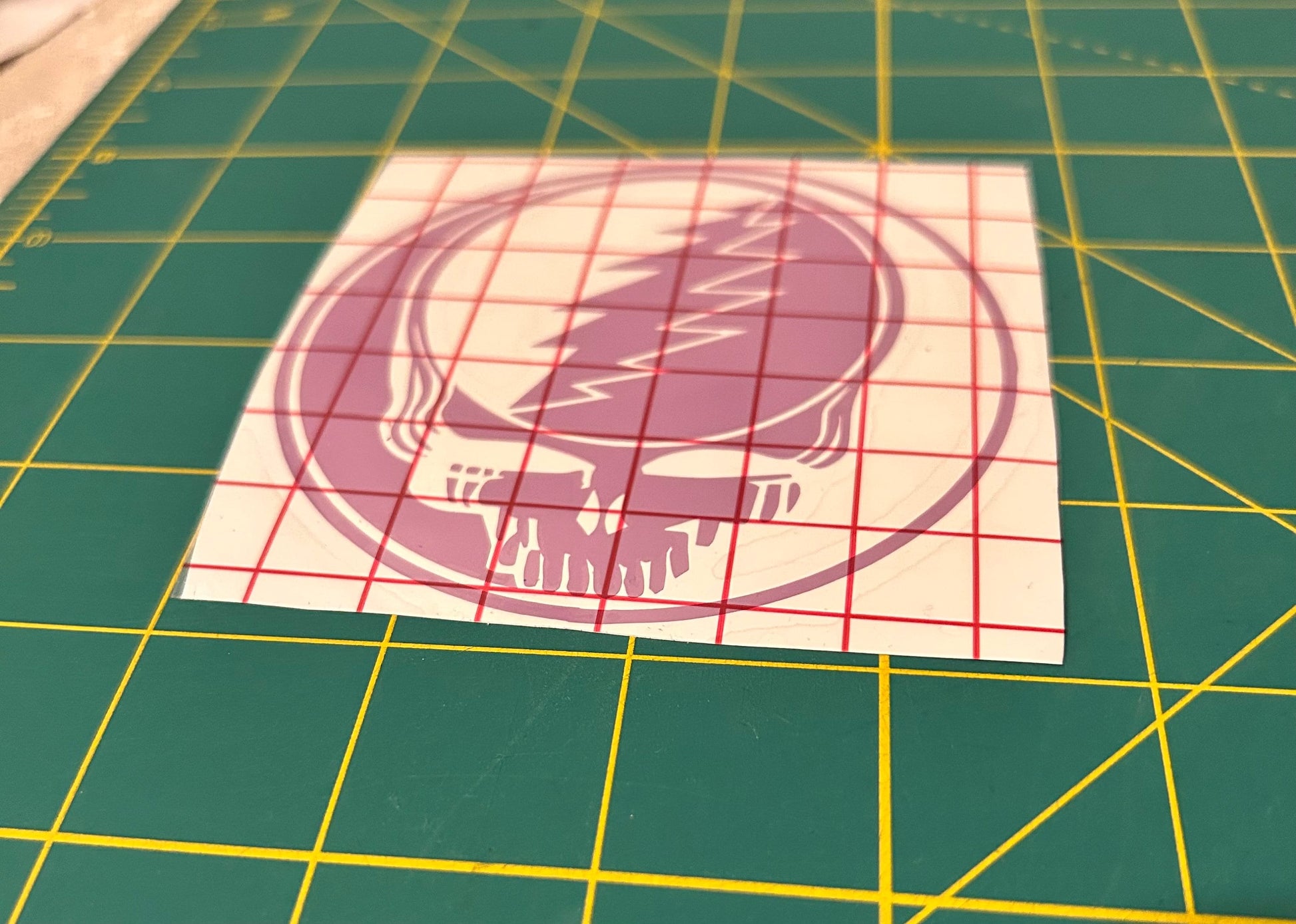 Grateful Dead Stealie Vinyl Decal Purple Black