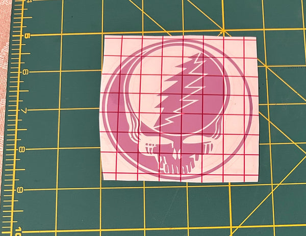 Grateful Dead Stealie Vinyl Decal Purple Black