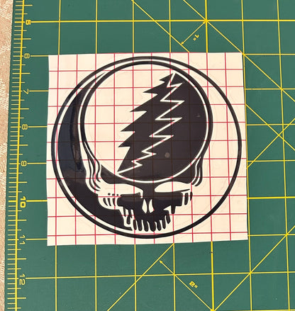 Grateful Dead Stealie Vinyl Decal Purple Black