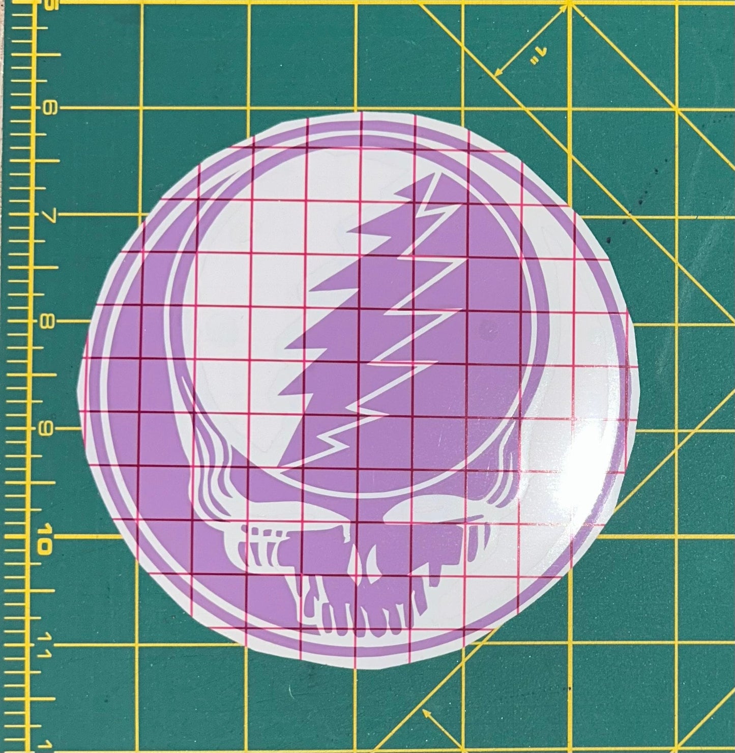 Grateful Dead Stealie Vinyl Decal Purple Black