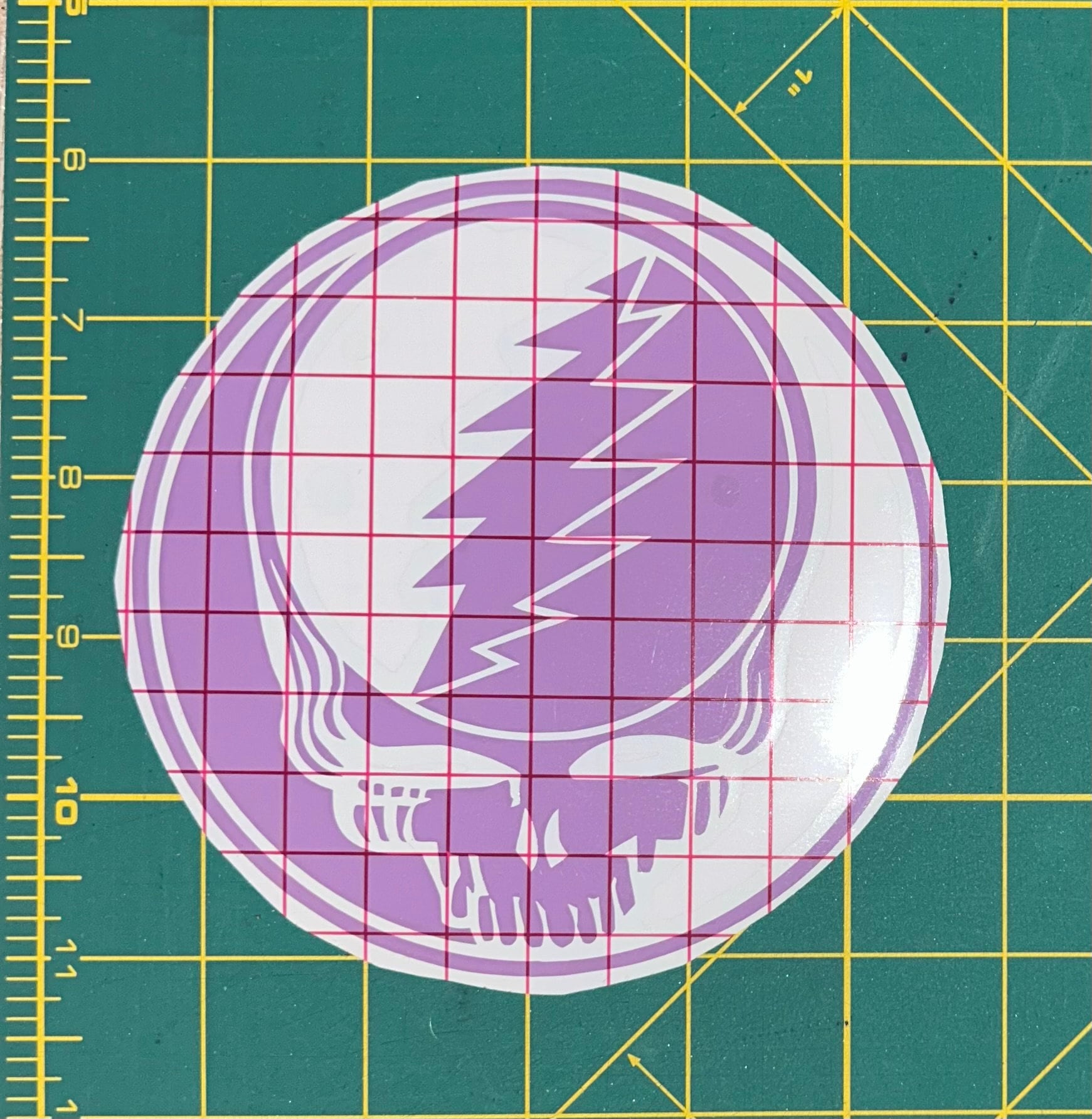 Grateful Dead Stealie Vinyl Decal Purple Black