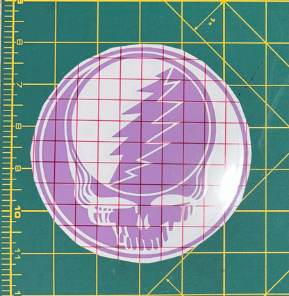 Grateful Dead Stealie Vinyl Decal Purple Black