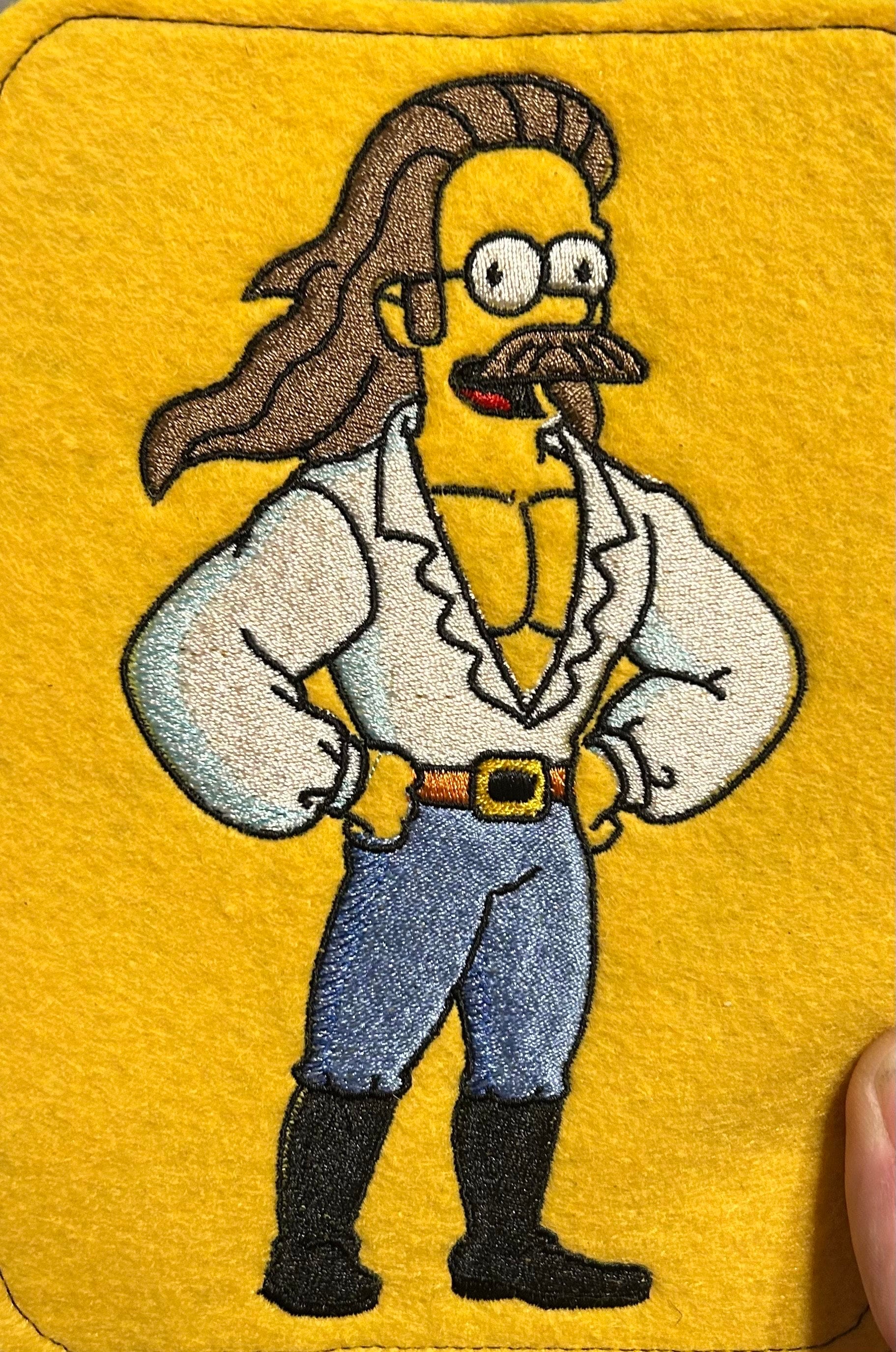 Long Hair Ned Flanders Embroidery File