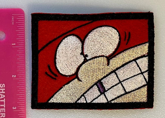Masked Mumbler Edd Embroidered Patch – Cartoon iron on patch Ed Ed & Eddy - Meme Patch