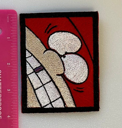 Masked Mumbler Edd Embroidered Patch – Cartoon iron on patch Ed Ed & Eddy - Meme Patch