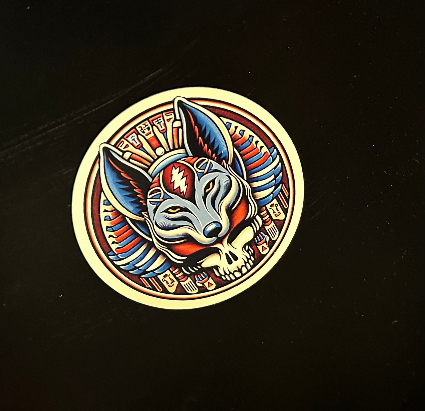 Anubis God of The Grateful Dead Magnet 3" Round - Fridge, Car, Die Cut, Dead & Co, Grateful Dead Fan Gift