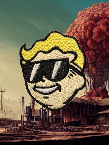 Fallout Vault Boy COOL Patch Iron On 2.8” x 3.5” inches Embroidered