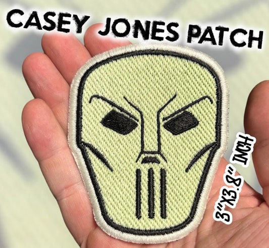 Casey Jones Iron On Patch Glow In the Dark