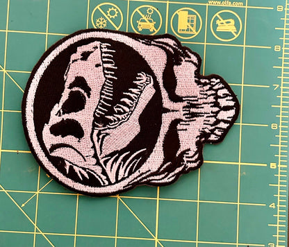 Jurassic Stealie 4.2x 5.5” inch Iron On Patch / Dinosaur Steal Your Face