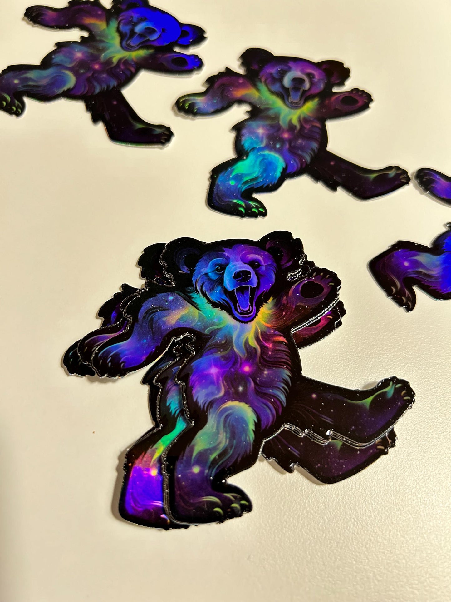 Cosmic Dancing Bear Holo 3” sticker