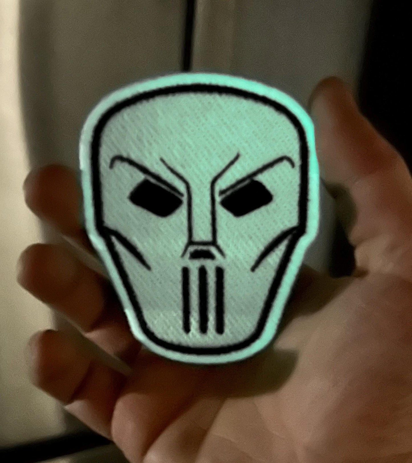 Casey Jones Iron On Patch Glow In the Dark