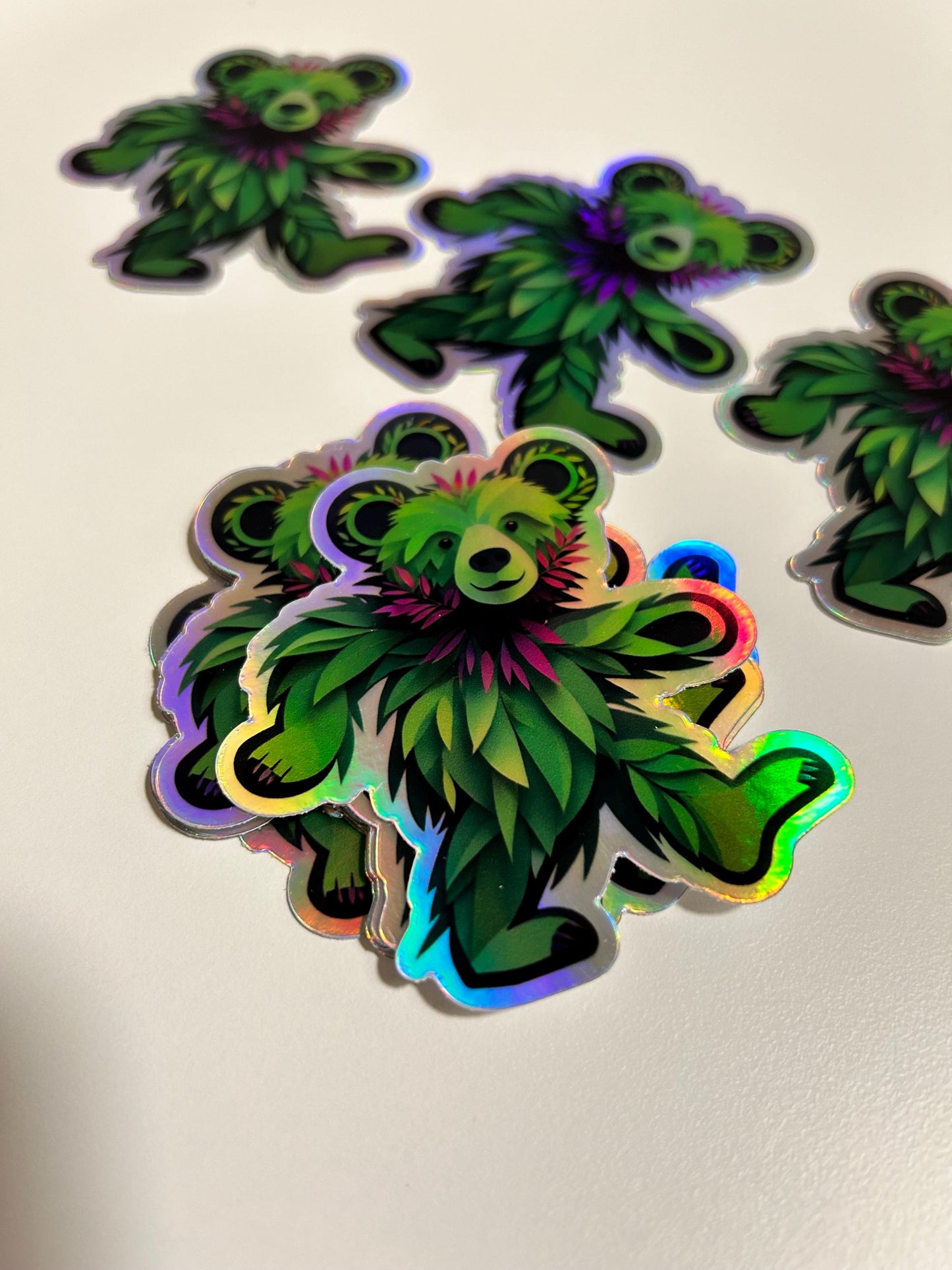 Forest Groove Dancing Bear Holo 3.22” sticker