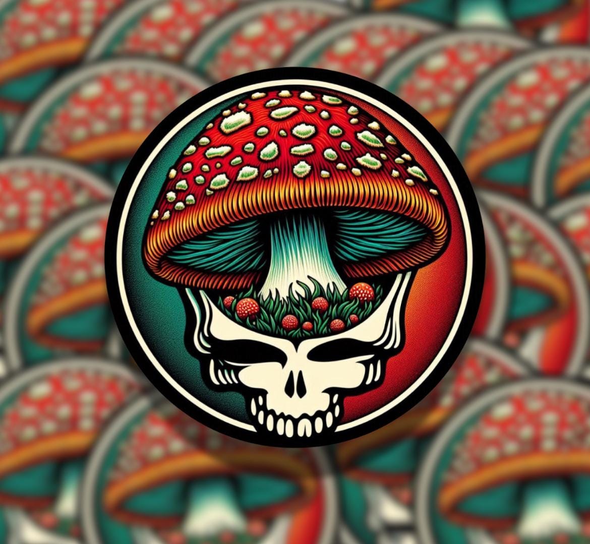 Amanita MuStealiea - 3” inch Sticker Vinyl Decal