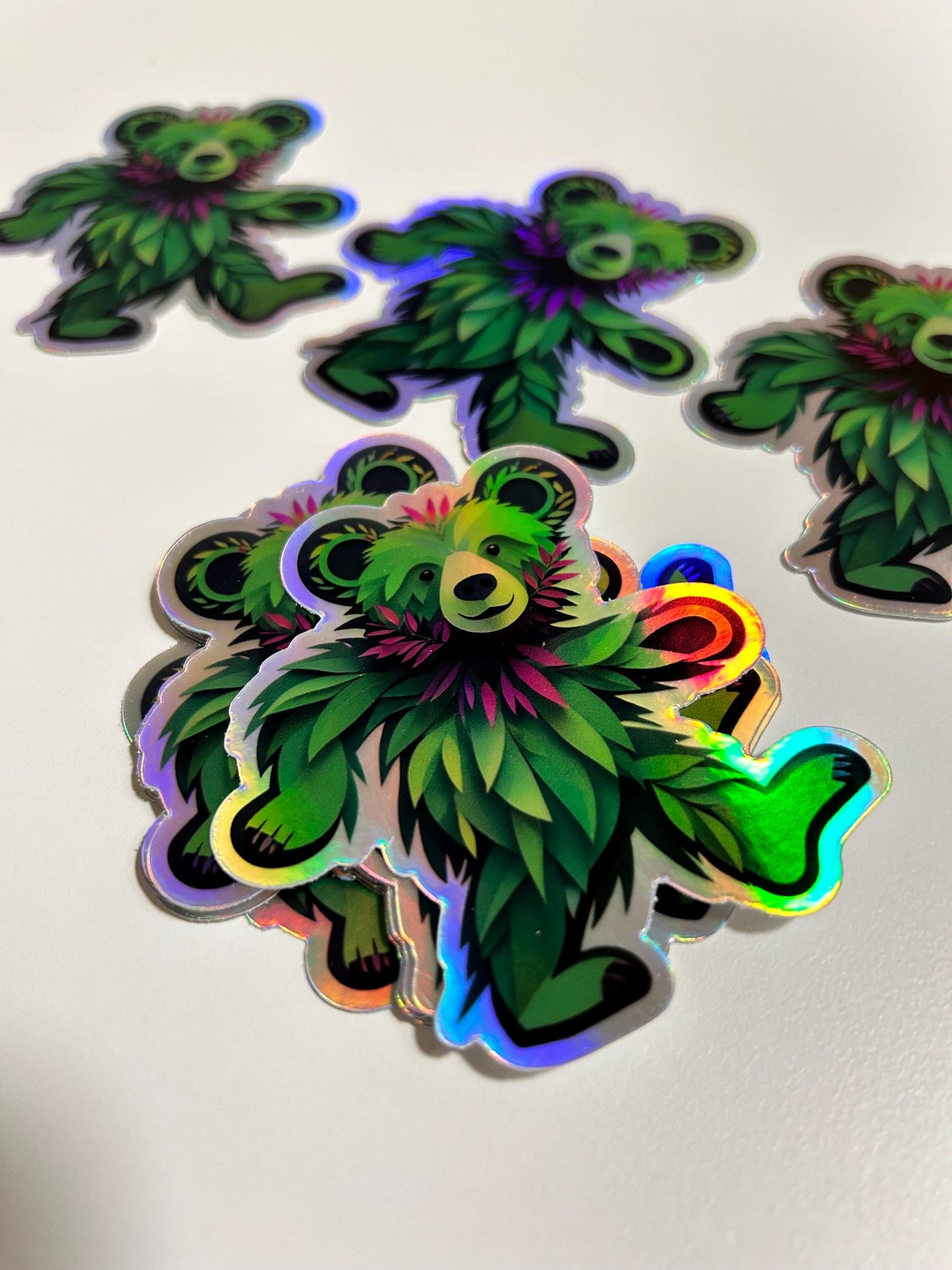 Forest Groove Dancing Bear Holo 3.22” sticker