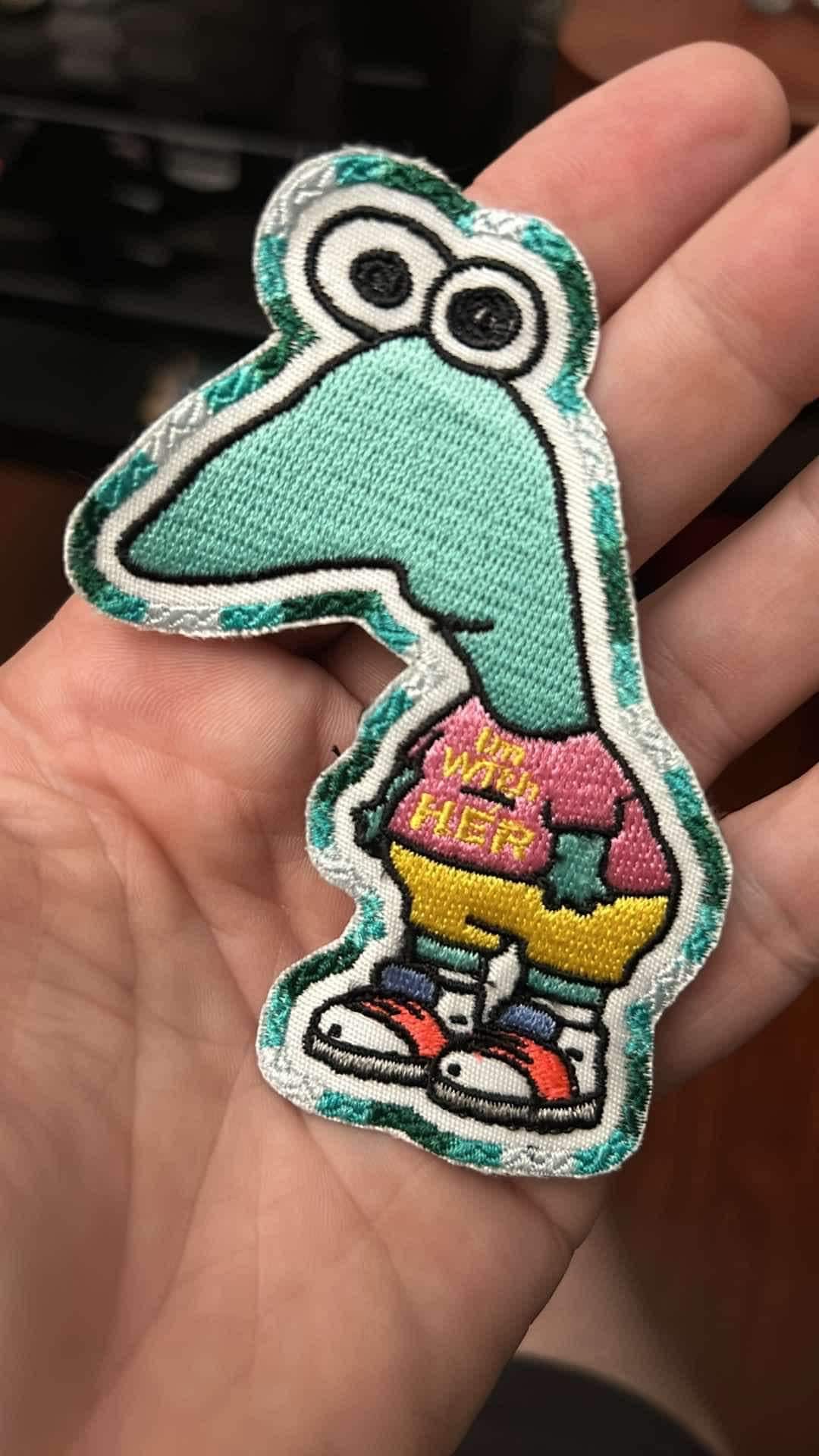 Smormu Iron On Patch Smiling Friends FAN MADE