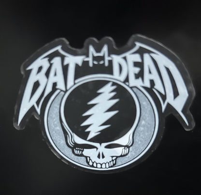 Bat Dead 3" Clear Die-Cut Grateful Dead Sticker