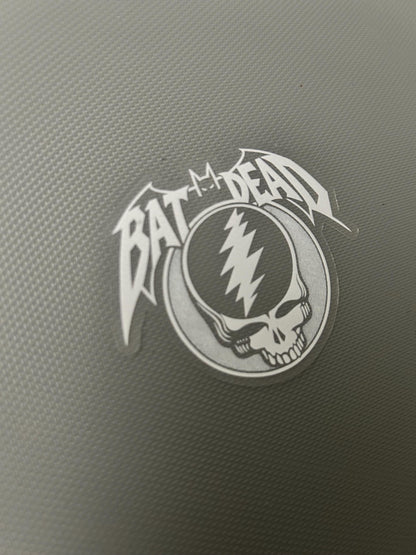 Bat Dead 3" Clear Die-Cut Grateful Dead Sticker