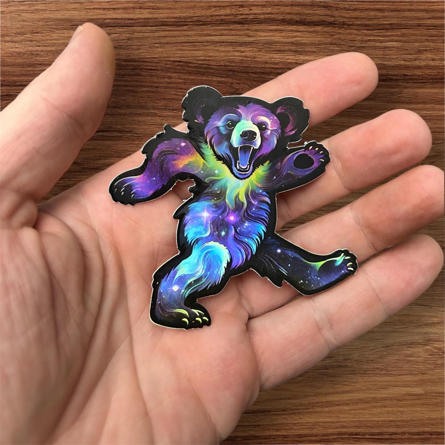 Cosmic Dancing Bear Holo 3” sticker