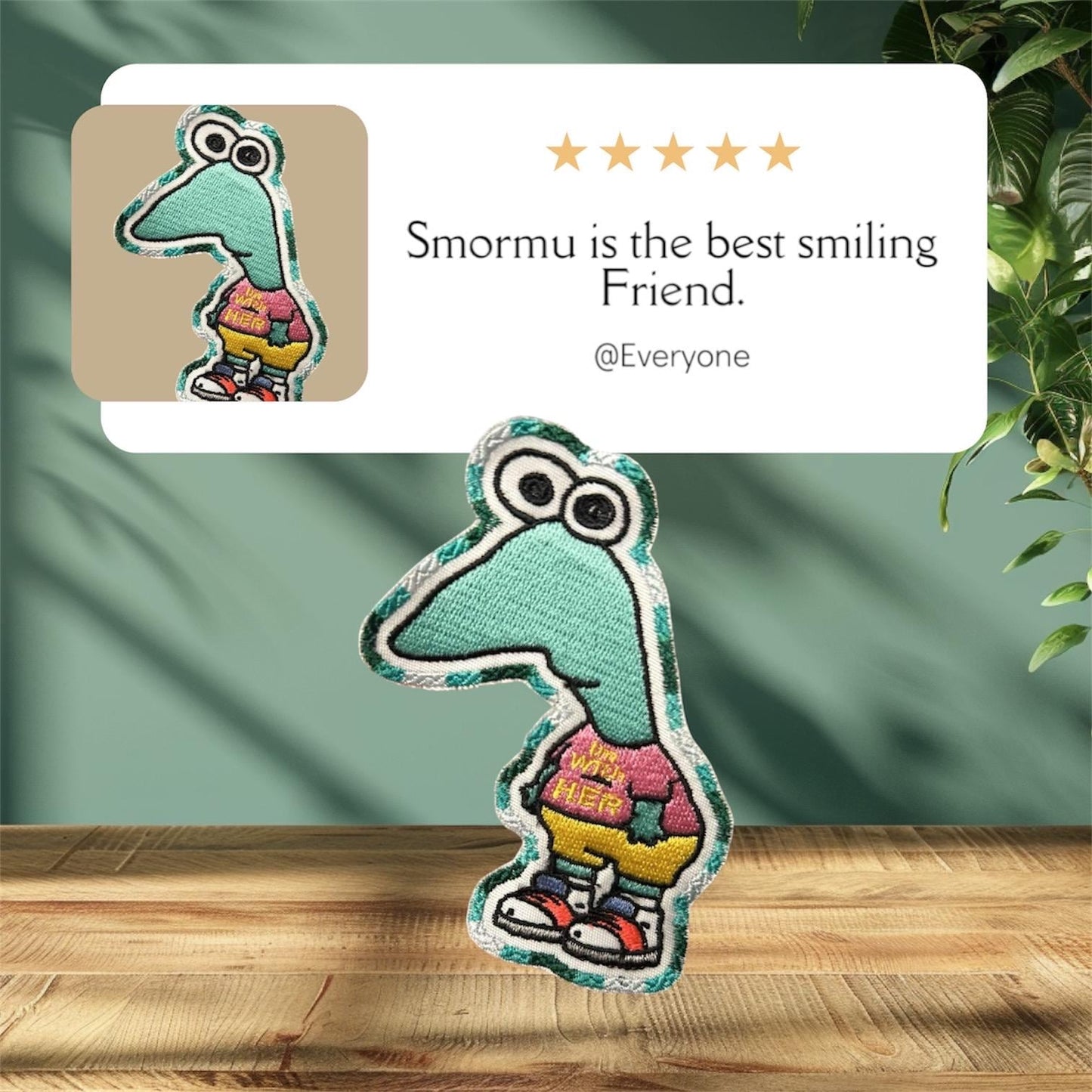Smormu Iron On Patch Smiling Friends FAN MADE