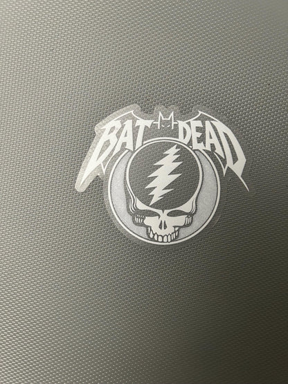 Bat Dead 3" Clear Die-Cut Grateful Dead Sticker