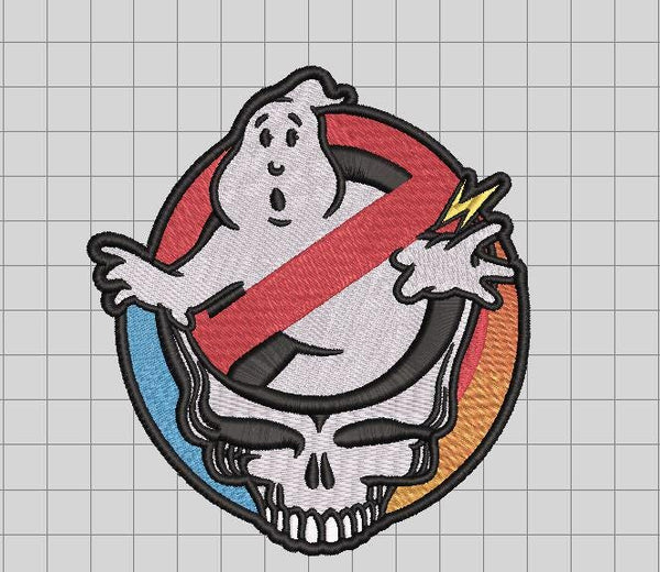 Ghostbusters Grateful Dead Patch Embroidery File