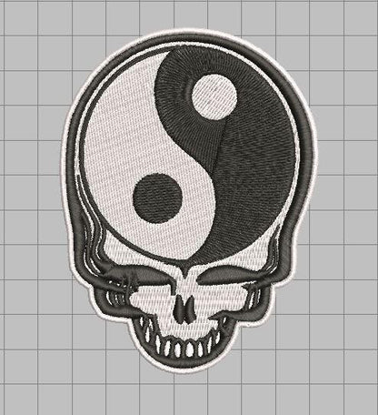 Yin Yang Embroidery File Steely Patch