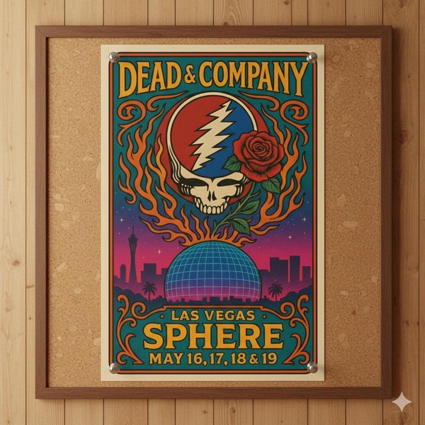 Grateful Dead Vegas Sphere Print Poster