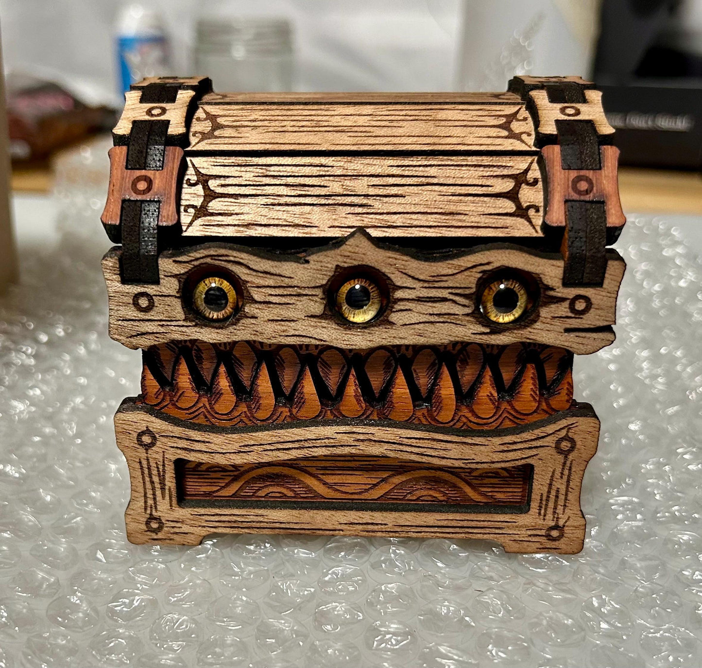 Monster Mimic Chest Exotic Hardwood