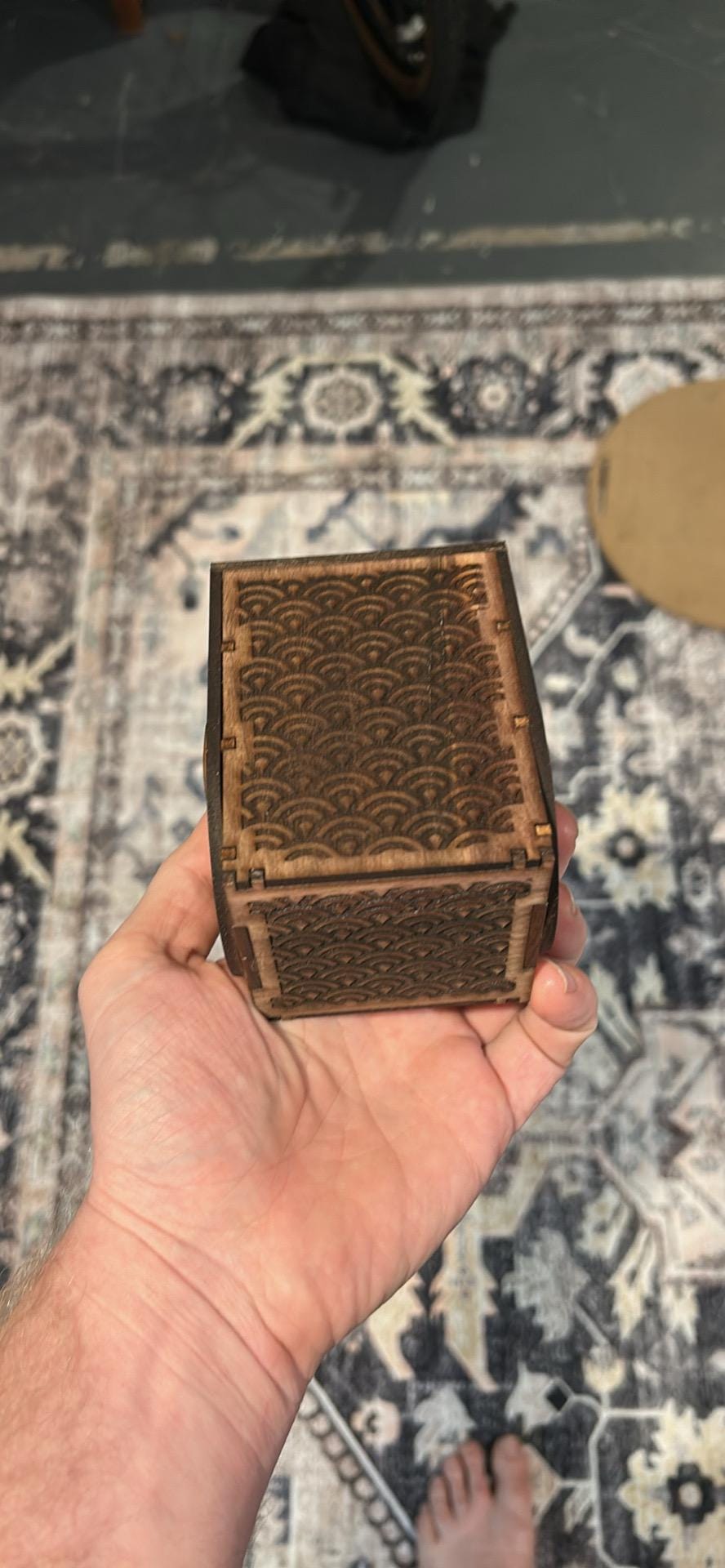 MTG Commander Deck box Walnut and Maple