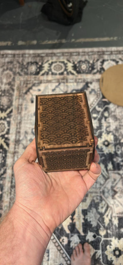 MTG Commander Deck box Walnut and Maple