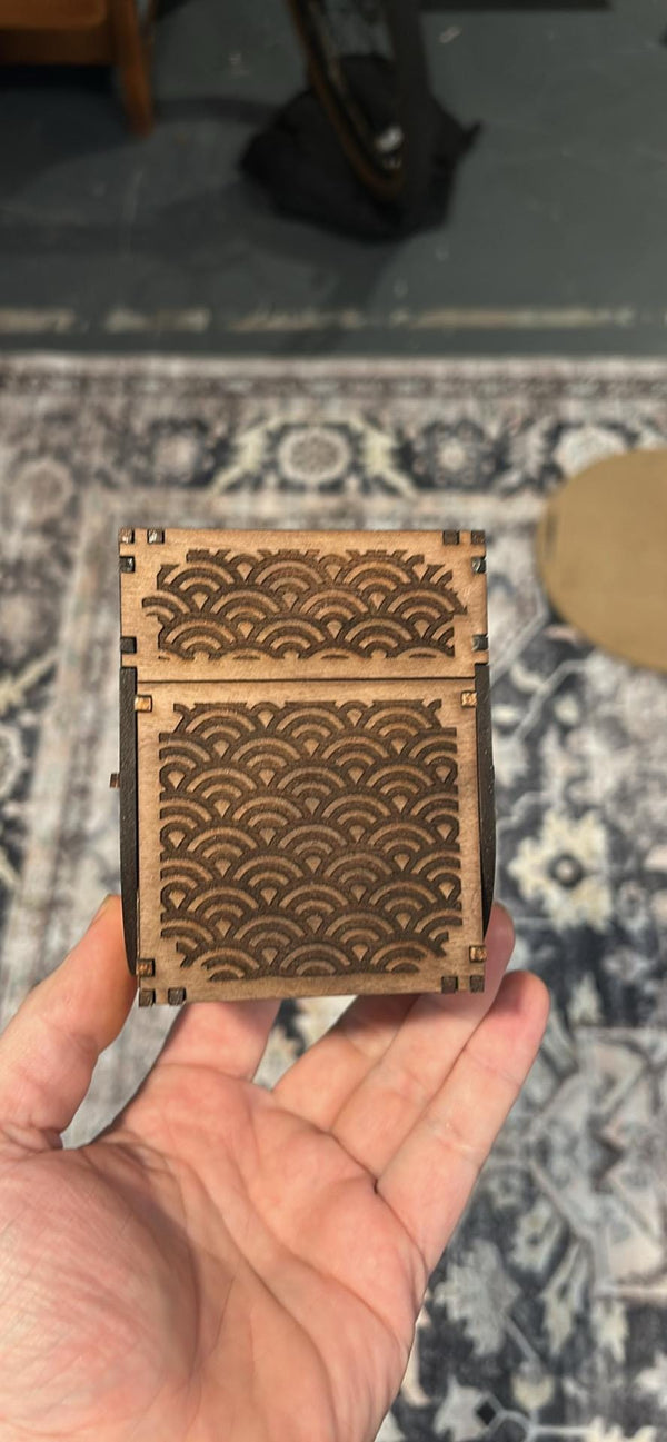 MTG Commander Deck box Walnut and Maple