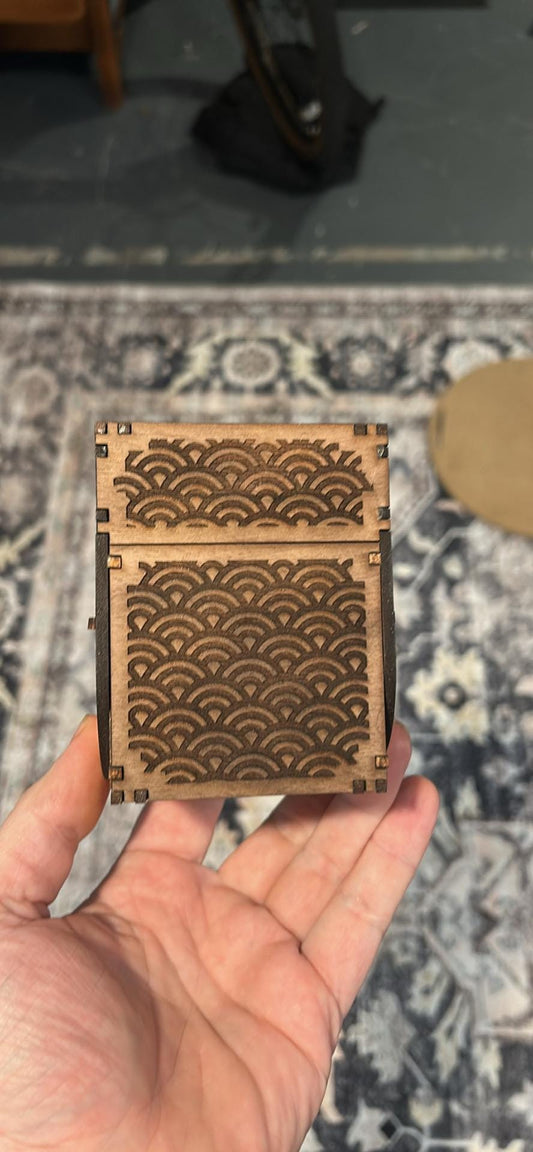 MTG Commander Deck box Walnut and Maple