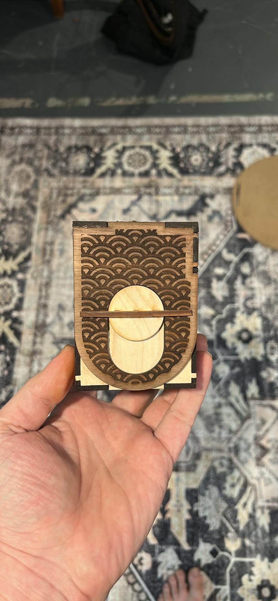 MTG Commander Deck box Walnut and Maple