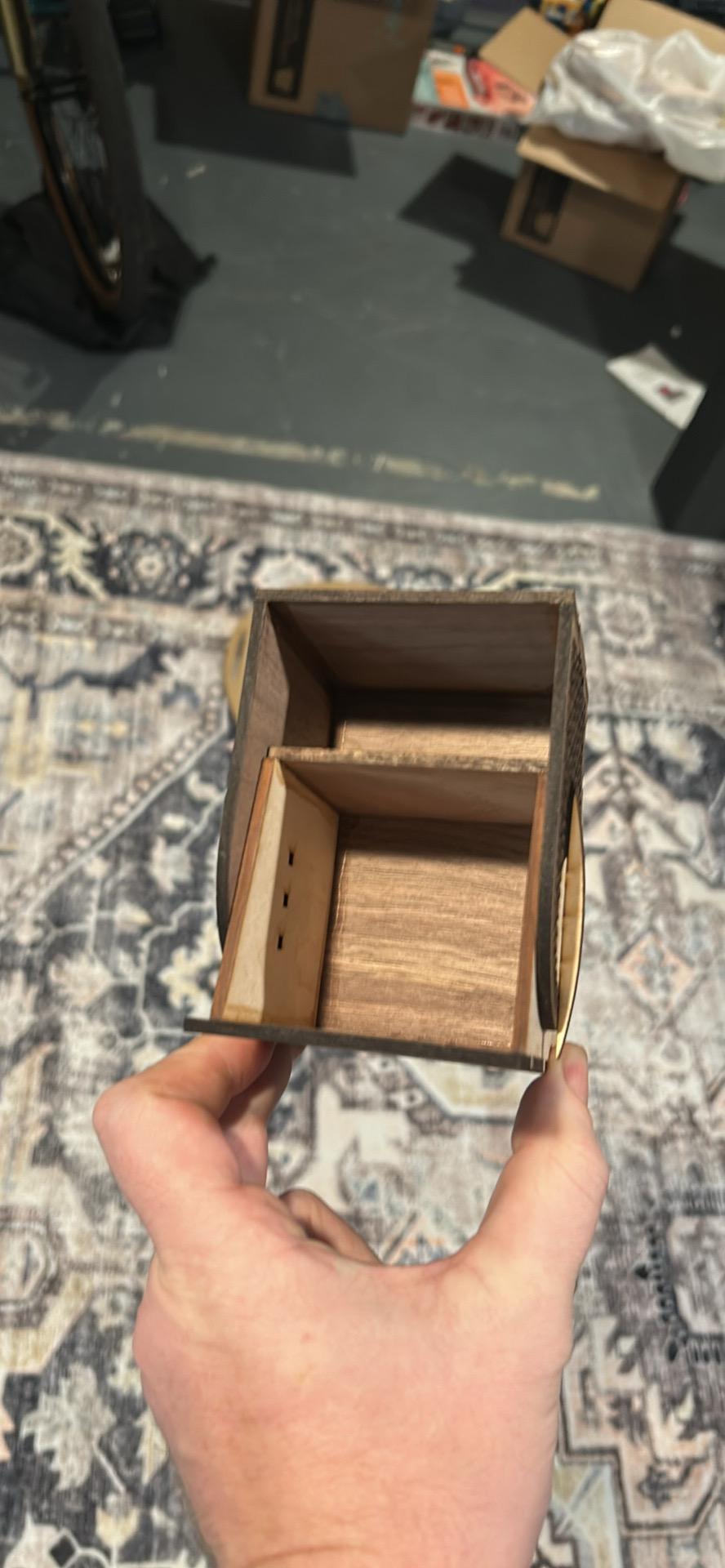 MTG Commander Deck box Walnut and Maple