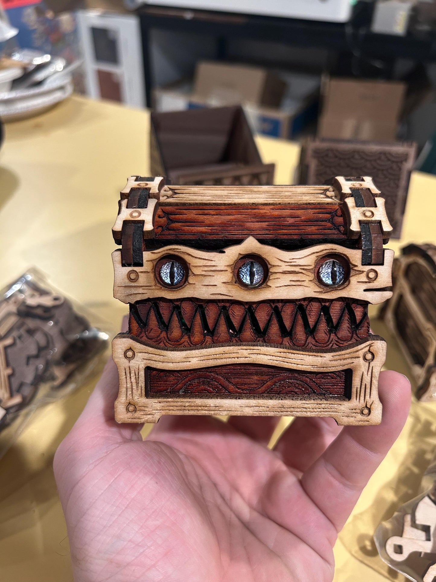 Monster Mimic Chest Exotic Hardwood