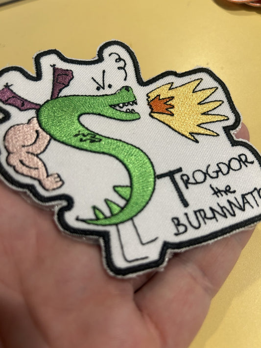 Trogdor the Burninator Patch – 4 Inch Iron On