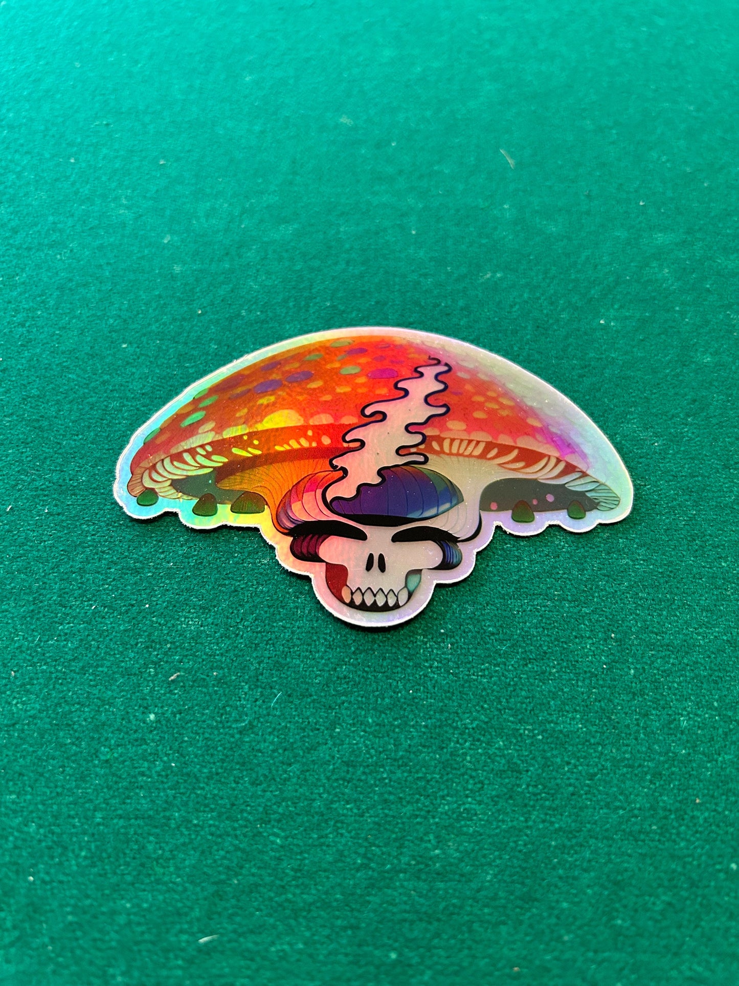 Amanita Mushroom Stealie Skull / 3”x4.24” in