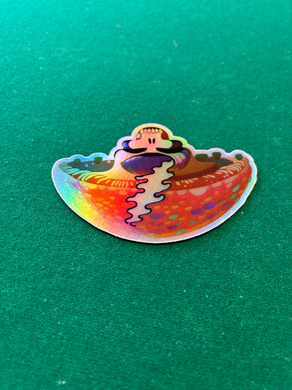 Amanita Mushroom Stealie Skull / 3”x4.24” in